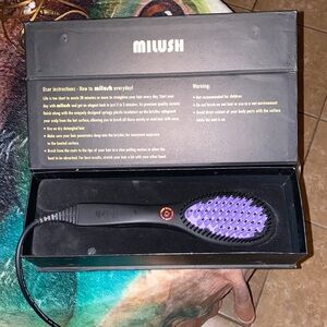 BX49 Milush (a secret to gorgeous hair) hair straightener, like new